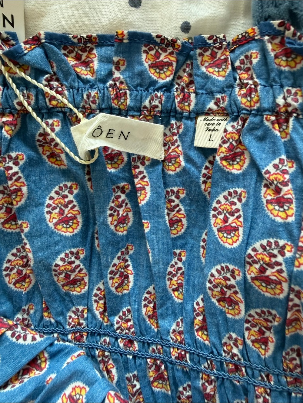 Doen Blue Paisley Rhoda Dress NWT - Picture 3 of 4